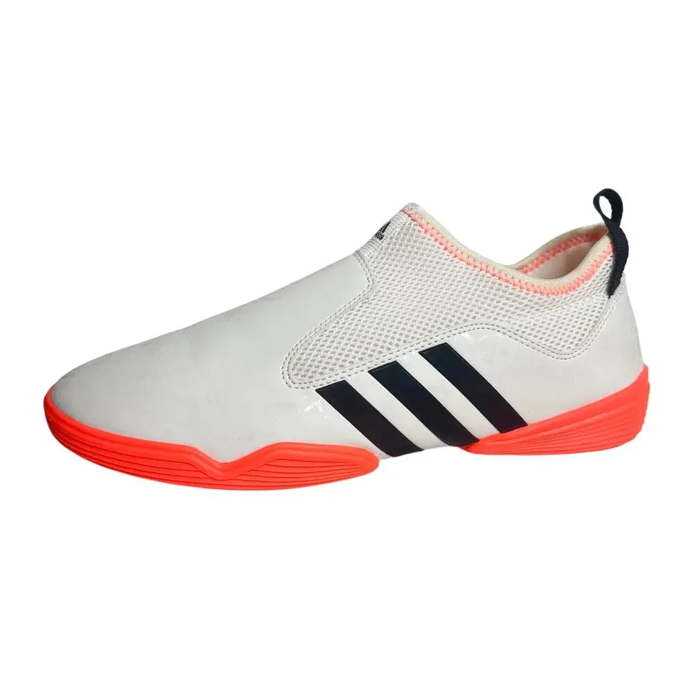 Adidas The Contestant Taekwondo Shoes Neon Orange White Size 11 Mens Slip On MMA